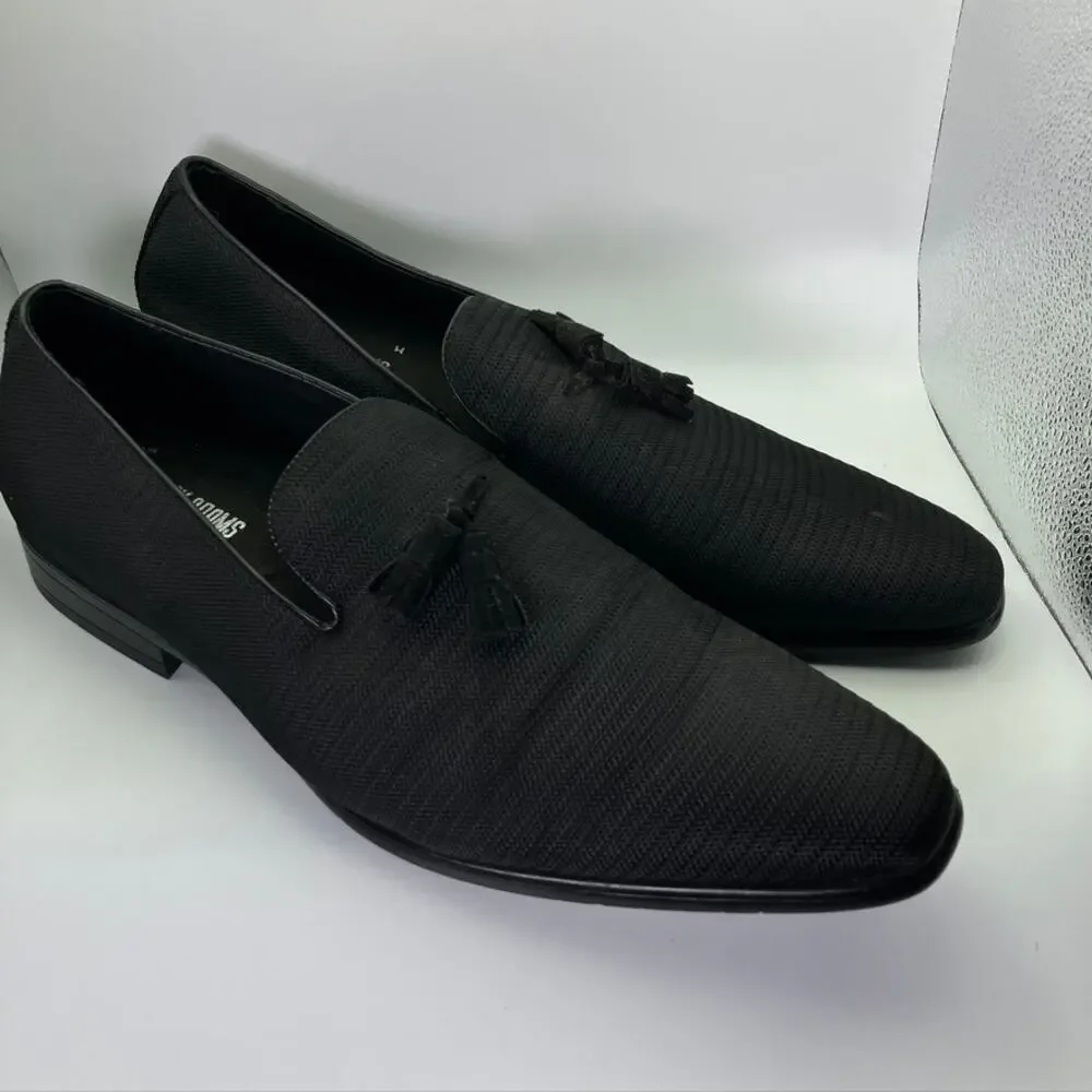 Stacy Adams Tazewell Slip On‎ Loafers Dress Shoes 25343 Black Size 13M Slip On